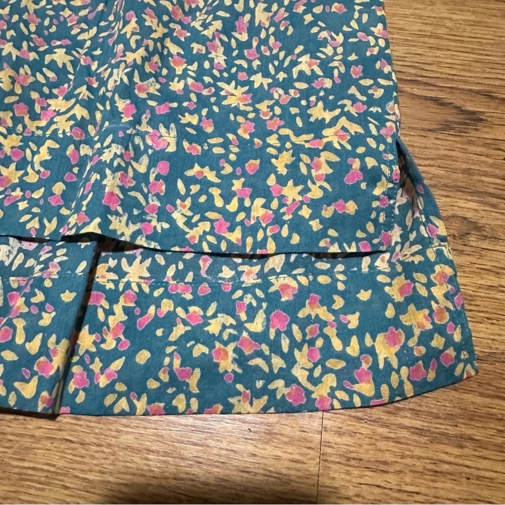 Mirth multicolor pajama top shirt light weight cotton size small short sleeve - Picture 3 of 8